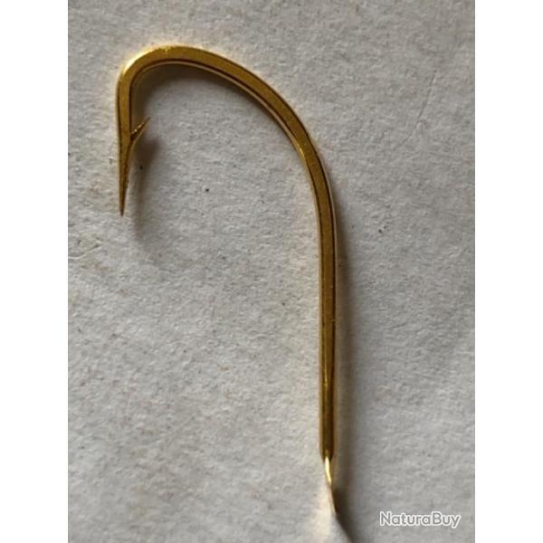 100 Hame�on n 3 palette ref 515 d dor� forg� droit tige courte peche carnassier mustad