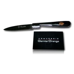 COUTEAU VENDETTA 11CM EBENE/BROSE