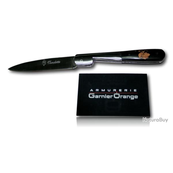 COUTEAU VENDETTA 11CM EBENE/BROSE