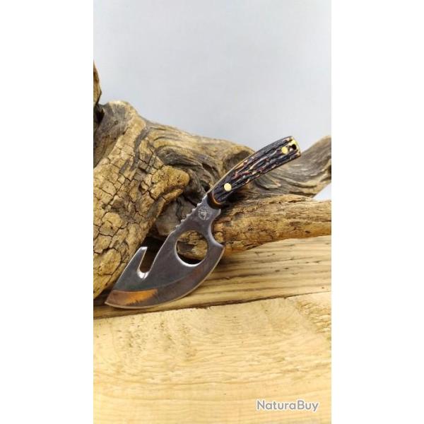 Couteau DEPECER  Lame Acier 3Cr13 Manche derlin Etui nylon 2