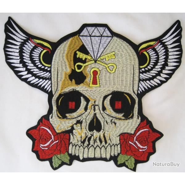 PATCH-ECUSSON/DOSSARD INDIAN SKULL - Ref.39