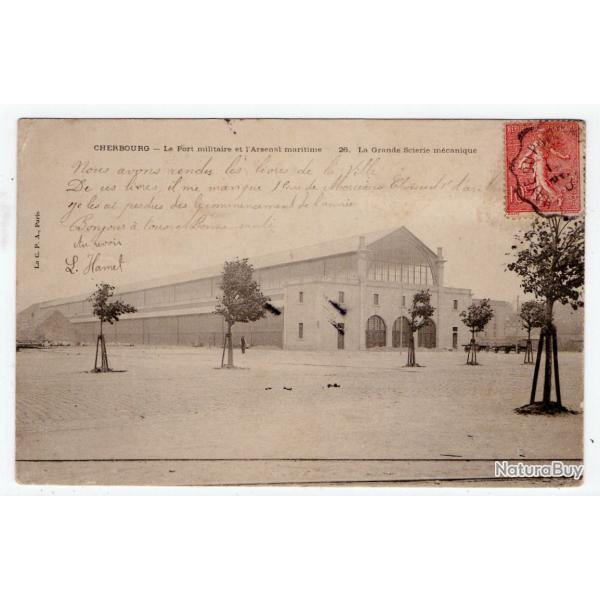 CPA - CHERBOURG - Le Port Militaire et Arsenal Maritime La Grande Scierie m�canique N�1211