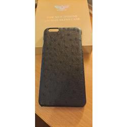Coque Autruche Veritable pour iPhone 6+/6s +-Noir 20260726000128