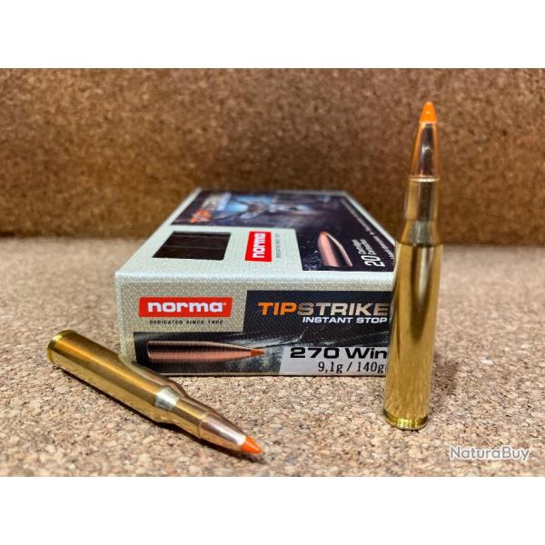 Boite de munitions 270 Winchester TipStrike 9.1g