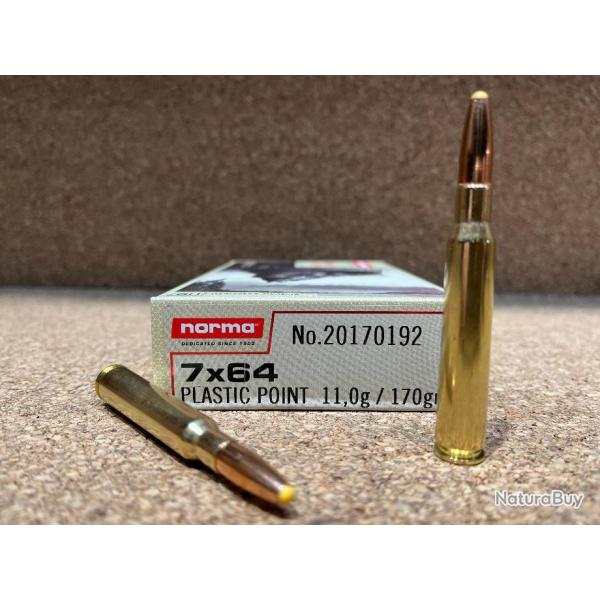 Boite de munitions 7x64 Pointe plastique 11g