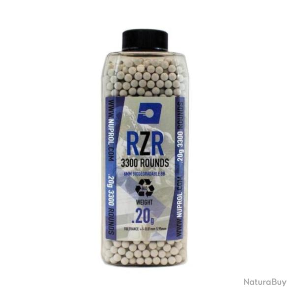 Billes airsoft Nuprol rzr bio Par 3300 - Cal. 6 mm Bb's 0.32 g - 0.20 g
