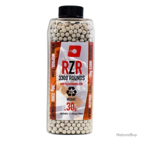 Billes airsoft Nuprol rzr bio Par 3300 - Cal. 6 mm Bb's 0.32 g - 0.30 g