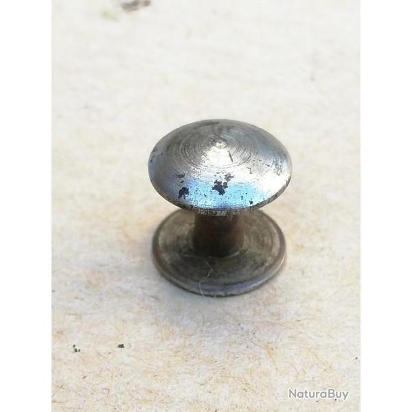 Bouton laiton nickel pour bretelle de fusil et quipement militaire diamtre 10mm (499B)