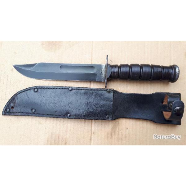 Couteau de combat US Camillus avec �tuir cuir