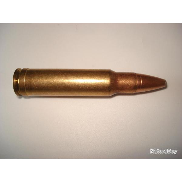 une cartouche de 350 remington magnum ogive demi blinde pour collection