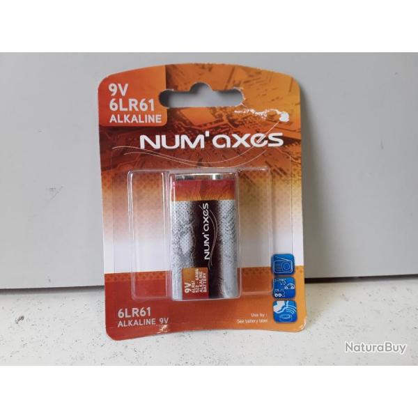 6767 PILE NUM AXES ALKALINE 9V  6LR61 NEUF
