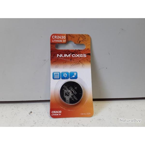 6770 PILE NUM AXES CR2430 LITHIUM 3V NEUF