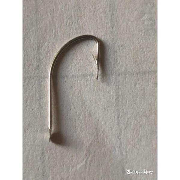 100 hame�on n 9 palette nickel� droit tige longue r�f  270 N crystal simple peche coup mustad