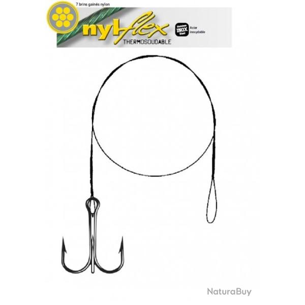 AVANCONS NYLFLEX 40CM + TRIPLE 5kg / 0.45mm Taille 8