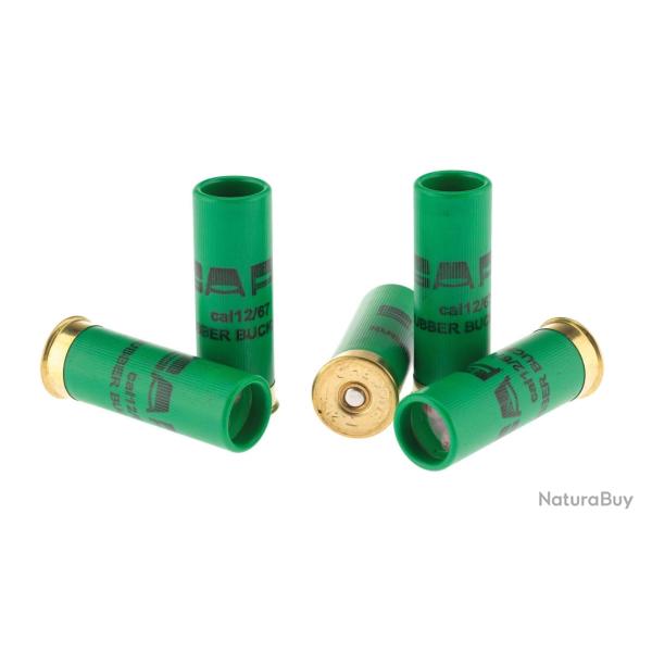 Cartouches de chevrotines caoutchouc. 16/67