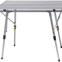 Table de camping jardin pique-nique l&eacute;ger ajustable avec sac 90 x 52 cm 19_0000796