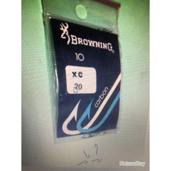 100 Hame�on n 20 palette ref XC carbon fin droit tige longue p�che coup  browning