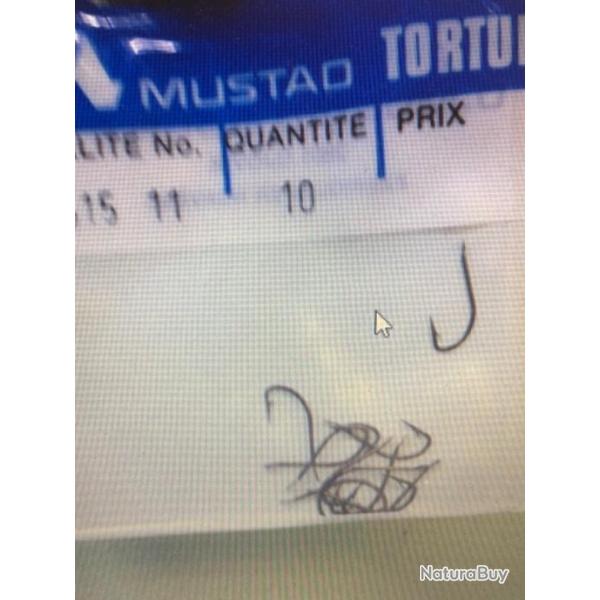 100 Hame�on n 11 palette ref 515 forg� bronz� droit tige moyenne peche truite mustad