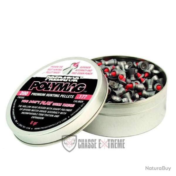 200 Plombs PRDATOR  Tte Pointue cal 4.5 mm