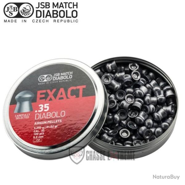 100 Plombs JSB MATCH Exact T�te Ronde cal 9 mm