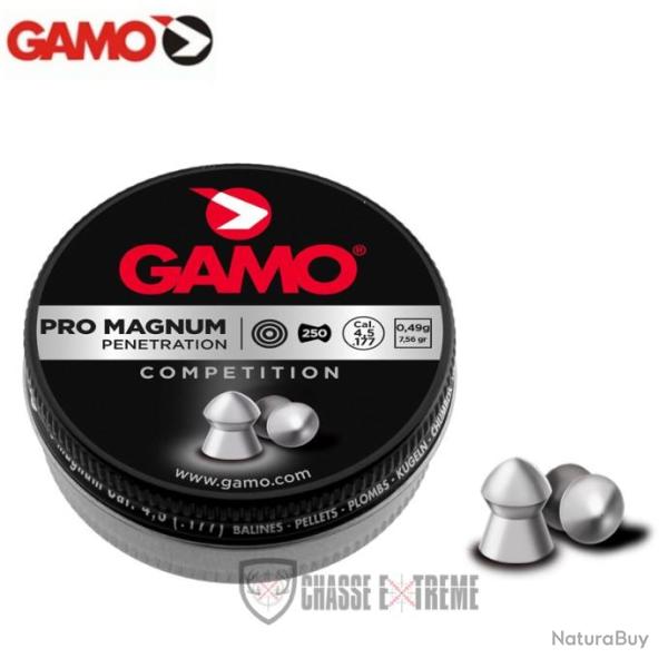 250 Plombs GAMO Pro Magnum T�te Pointue cal 4.5 mm