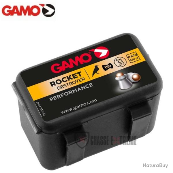 150 Plombs GAMO Rocket T�te Acier cal 4.5 mm