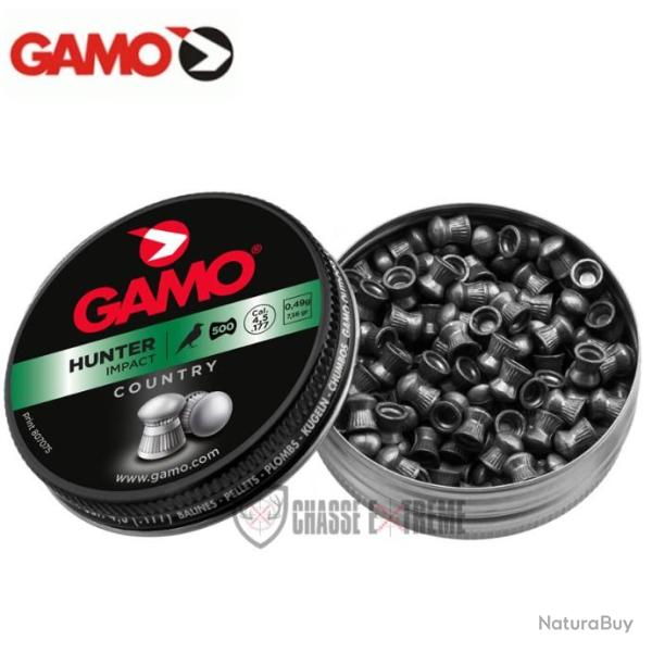 200 Plombs GAMO Hunter T�te Ronde cal 6.35 mm