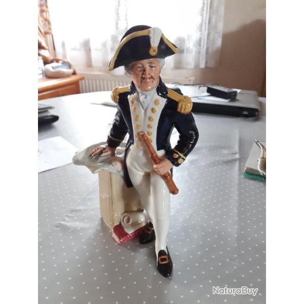 Porcelaine Captain ( amiral Nelson ? ),d'un officier de la Royale Navy, XVIII/XIX*si�cle .