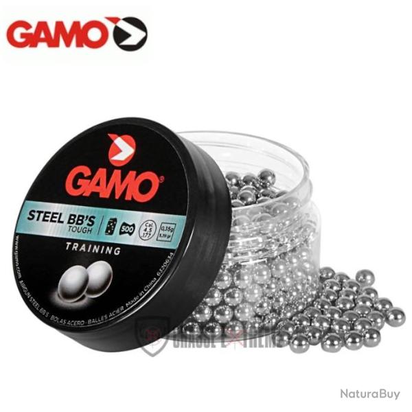 500 Billes Acier GAMO Bb's cal 4.5 mm