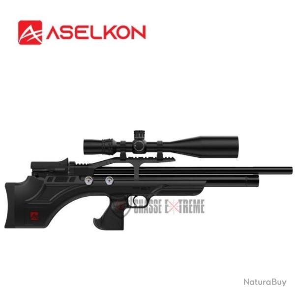 Carabine ASELKON PCP Mx7 R�gulateur Jet Black cal. 5.5 19j