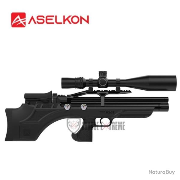 Carabine ASELKON PCP Mx7-S R�gulateur Jet Black cal. 5.5 19j