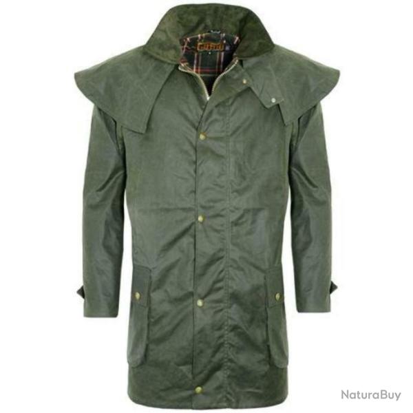 Manteau Cap court huil� Vert