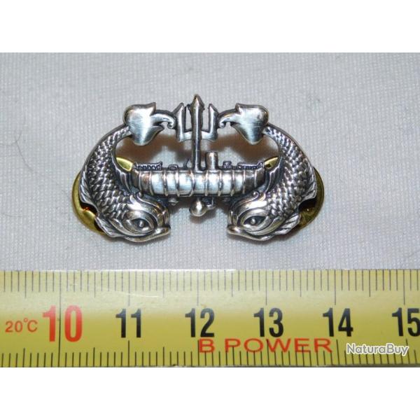 U.S. NAVY - SOUS MARINS - SUBMARINES - RARE INSIGNE DEEP SUBMERGENCE - OFFICIER MARINIER