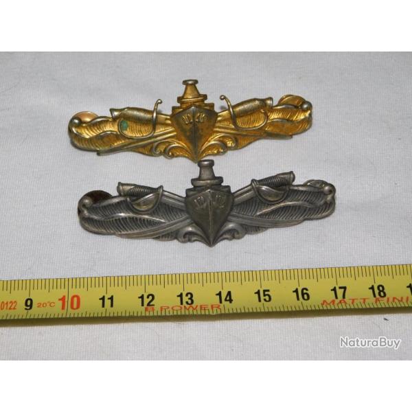 U.S. NAVY  - LOT 2 BREVETS QUALIFICATION  - OFFICIER + OFFICIER MARINIER - SURFACE WARFARE