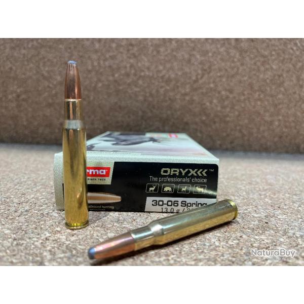 Boite de munitions NORMA Cal.30-06 Oryx 13g