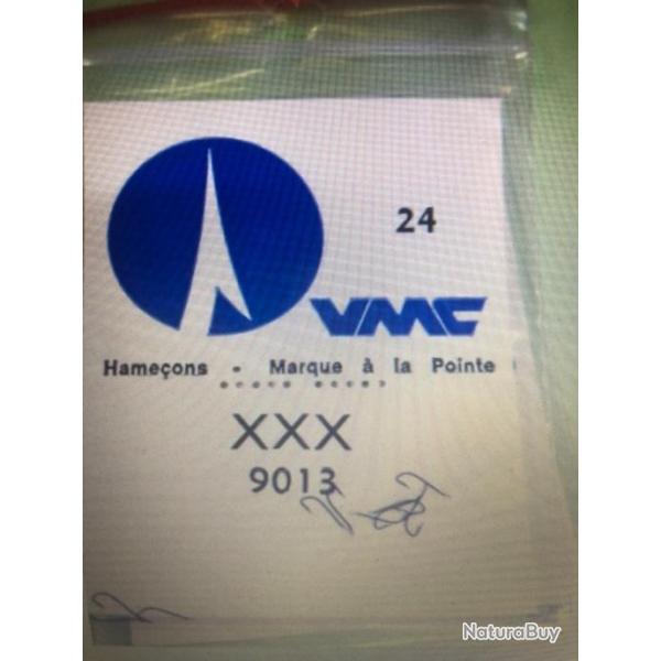 20 Hame�on n 24 palette ref 9013 bleu extra fin droit tige longue peche coup vmc