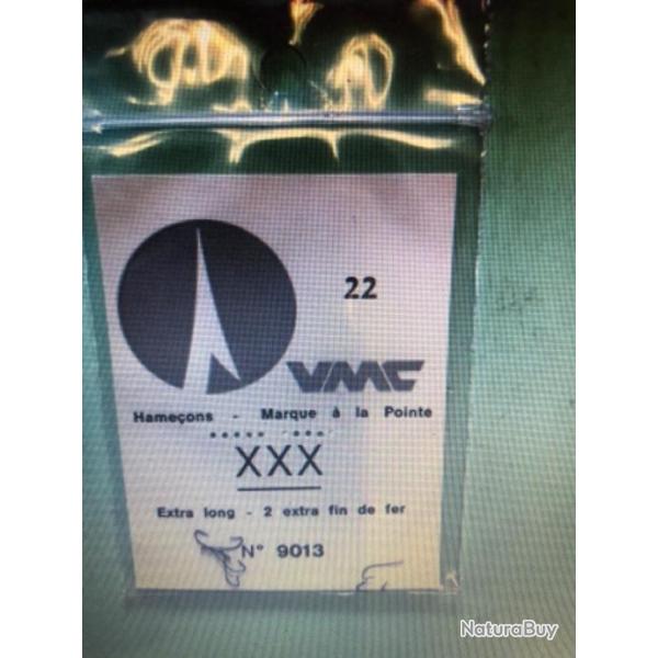 10 Hame�on n 22 palette ref 9013 bz extra fin droit tige longue peche coup vmc