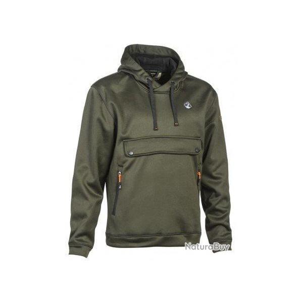 Sweat � capuche kaki PERCUSSION-4XL