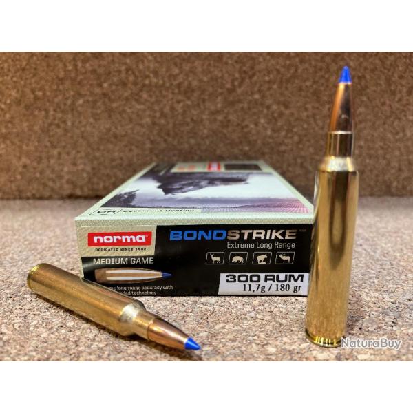 Boite de munitions Norma Bondstrike Extreme 300 Rem. Ultra Mag. 11.7g