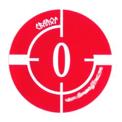 Pastilles autocollantes Svarog "0" pour cartouches de chasse - 300 pcs
