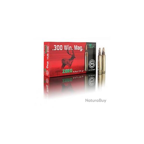 Lot de 2 boites de munitions Geco Cal.300 Win. Mag. ZERO 8.8G 136GR