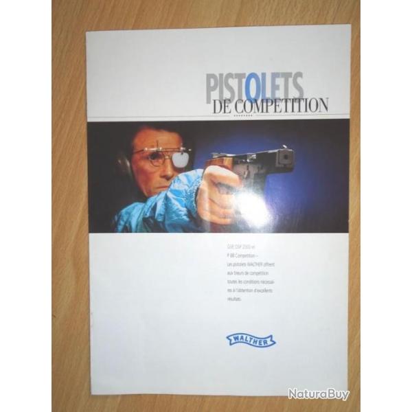 catalogue pistolets WALTHER - VENDU PAR JEPERCUTE (a4008)