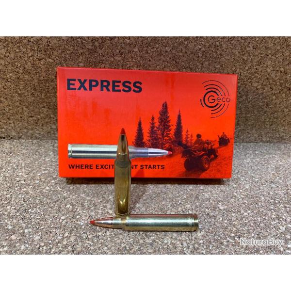 LOT DE 2 BOITES 20 CARTOUCHES GECO EXPRESS CAL .300 WIN MAG 10.7gr