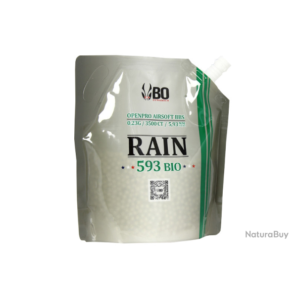 Billes Airsoft 6mm BIO 0.25g rain- BO-3500 RDS / 0. 25g