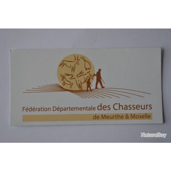 autocollant chasse fdc54