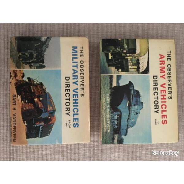 Livres . The observer's army vehicles directory V�hicules militaires