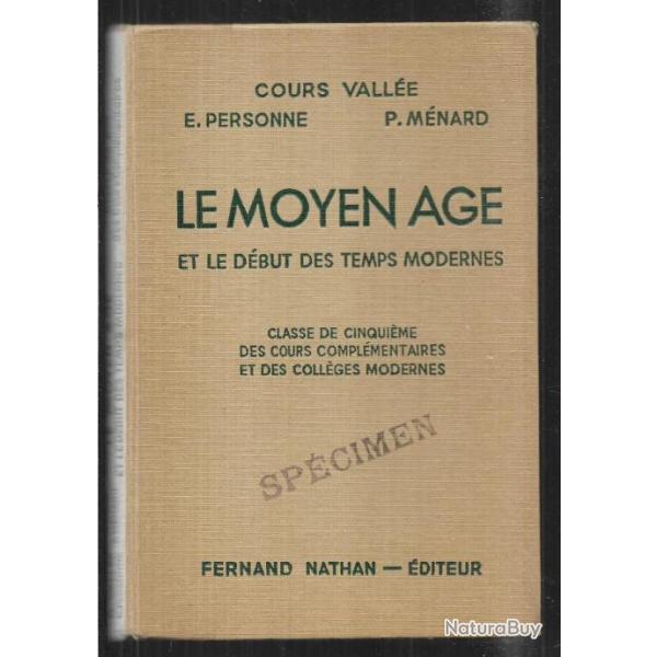 Scolaire ancien le moyen-age et le d�but des temps modernes