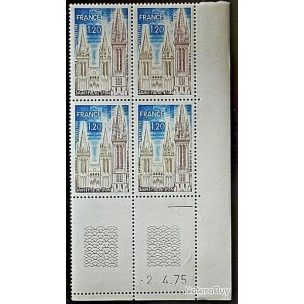 Saint-Pol-de-L�on et Notre Dame du Kreisker - Coin Dat� - Neuf - 04/1975