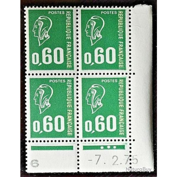 Type Marianne de B�quet - Coin Dat� - Neuf - 07/02/1975