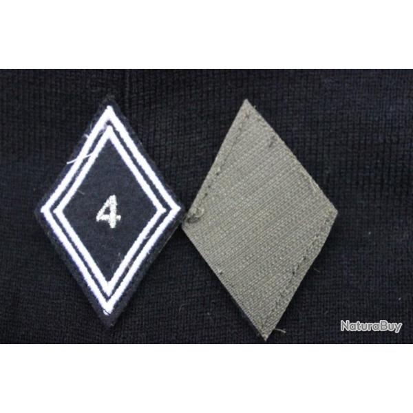 Losange M-45 velcro du 4� r�giment de dragons  N